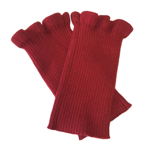 秋冬保暖羊毛羊绒护腕女士保护手腕关节防寒运动时尚透气花边腕套