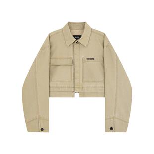 WE11DONE女士短款工装夹克简约时尚帅气个性潮流外套