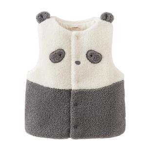 戴维贝拉男童夹棉背心反季清仓冬装儿童毛绒马甲宝宝洋气坎肩上衣