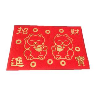 欢迎光临地垫入户迎宾防滑垫子蹭脚垫店门口大号红色除尘塑料门前