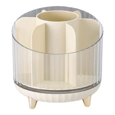 妆品收纳盒透明旋转眉笔筒置架子