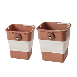 车载折叠垃圾桶汽车置物桶后排车上车用迷你卫生桶车内雨伞收纳桶