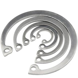 304不锈钢孔用弹性挡圈内卡卡簧轴承孔用C型卡环孔卡国标Φ8-150