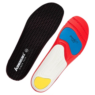 川崎鞋垫久站不累软底军训足弓支撑运动气垫减震吸汗防臭男款女