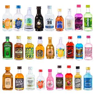 洋酒伏特加小瓶调酒基酒套装威士忌小瓶微醺组合鸡尾酒迷你版小酒