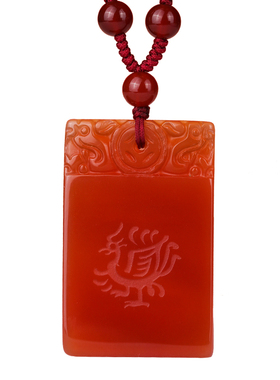 男女天然玛瑙钥匙扣挂件白虎吊坠