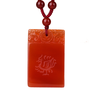 天然玛瑙五行卦补金木水火土吊坠朱雀玄武白虎青龙麒麟钥匙扣挂件