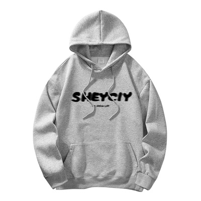 男款重磅潮牌连帽卫衣外套