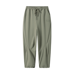 outdoor products黄亦玫同款户外徒步透气束脚加绒长宽松灯笼裤女