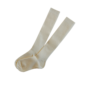 秋冬羊绒小腿袜女厚羊毛棉袜保暖女过膝高筒防滑黑白色女士长筒袜