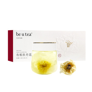 beutea牡丹花茶一朵一杯洛阳全花干整朵泡水喝养生茶养颜花茶