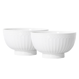 雅诚德陶瓷碗菜盘家用餐具套装饭碗盘子高级感纯白碗碟乔迁送礼