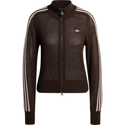 Adidas/阿迪达斯正品三叶草女士休闲立领针织透气开衫外套KE0202