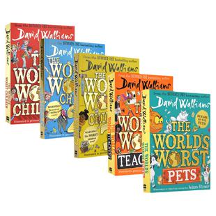 David Walliams The World's Worst Children teachers Pets 全世界糟糕的小孩老师宠物 大卫威廉姆斯英语桥梁章节书 英文原版进口
