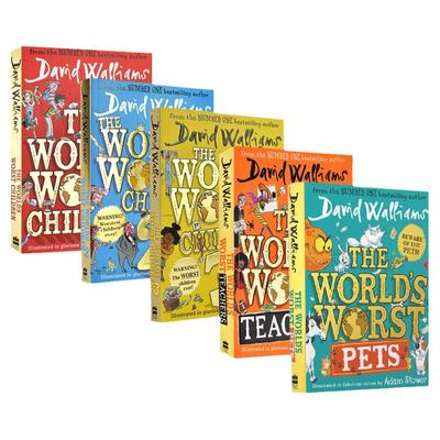 David Walliams The World's Worst Children teachers Pets 全世界糟糕的小孩老师宠物 大卫威廉姆斯英语桥梁章节书 英文原版进口