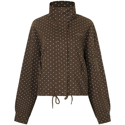 GUUKAHERO复古波点立领夹克