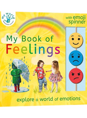 英文原版 My Book of Feelings 我的情感之书 纸板书 英文版 进口英语原版书籍儿童全英语书