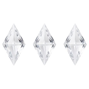 美甲迷你雪花菱形拼钻饰品秋冬新款白色冰透爆闪平底钻指甲小配饰