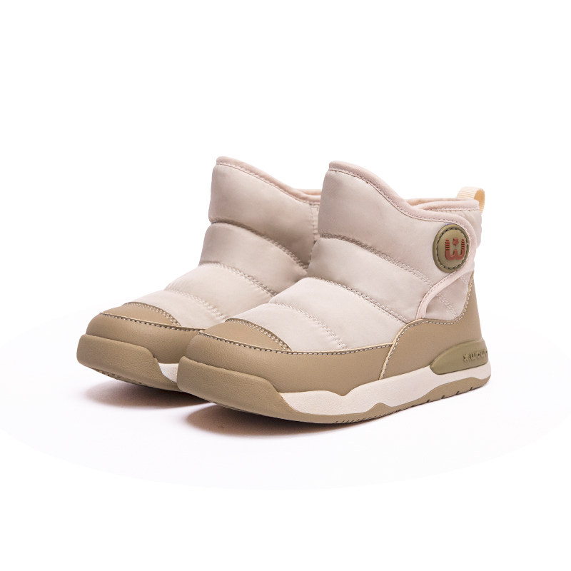 雪娃娃冬季儿童雪地靴防水女童超好看冬鞋加绒宝宝短靴鞋子保暖鞋