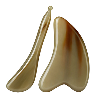 正品水牛角面部刮痧板脸部专用全身通用刮脸板提拉拨筋棒按摩眼部