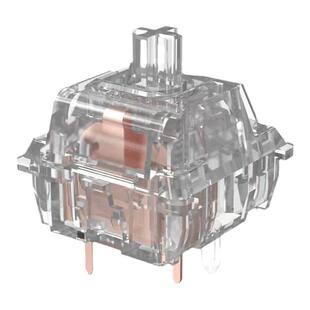 爱国心皎月轴厚润全透明水晶轴线性轴插拔机械键盘轴麻将音肌无力