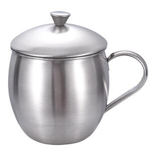 304不锈钢杯子带盖马克杯家用幼儿园学生水杯成人口杯办公随手杯