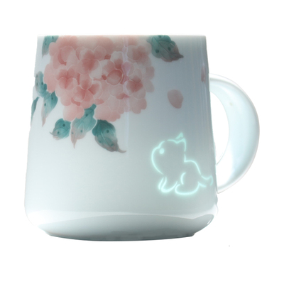猫陶瓷杯子釉下彩水杯马克杯可爱