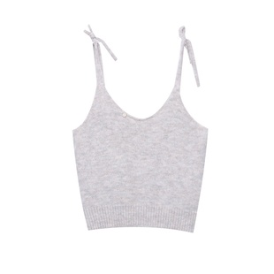 3th Morning 早春新款 温柔博主风毛绒感针织背心叠穿ZY2696