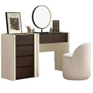 政府补贴全友家居2025新款化妆桌梳妆台卧室意式轻奢高级感斗柜