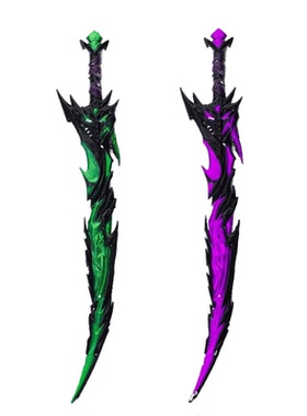 和平精英周边弗拉迪尾刺大号模型合金1米PU现货火焰刀儿童玩具