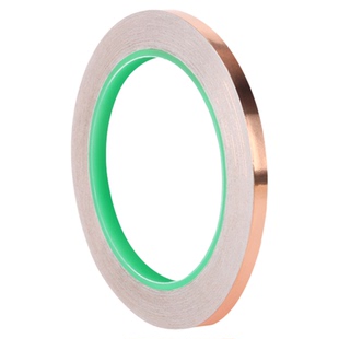 双导铜箔胶带纯铜双面导电胶带加厚耐高温防辐射抗干扰电磁屏蔽胶带铜铂胶纸铜箔贴纸导电散热自粘铜箔纸胶带