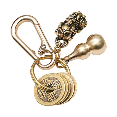 招财转运铜貔貅生肖葫芦五帝钱