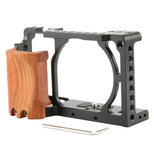 索尼a6100A6400A6300A6000单反相机木头手柄一体全包兔笼配件109