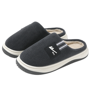 回力防臭棉拖鞋男士冬季2025新款加绒保暖厚底防滑室内家居拖鞋男