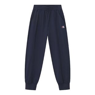 Champion男女童装春夏针织经典款透气运动休闲束脚校服长裤子