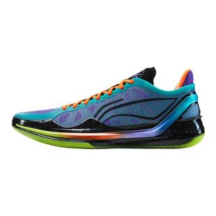 李宁正品利刃4 V2 鹦鹉男子时尚耐磨系带支撑实战篮球鞋ABAU037-6