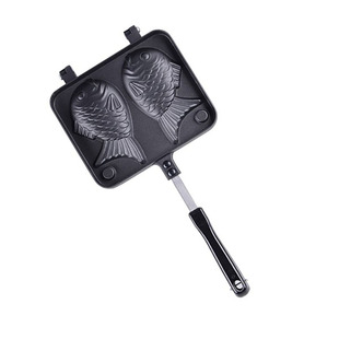 鲷鱼烧模具商用稠鱼华夫饼机器小鱼蛋糕不粘摆摊家用松饼双面锅鲫