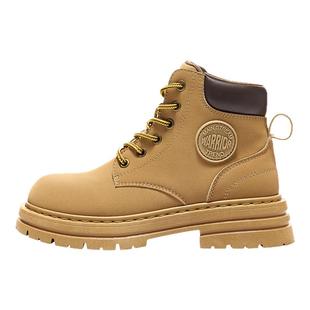 回力马丁靴情侣款2025秋冬爆款登山工装靴复古短靴加绒大黄靴女款