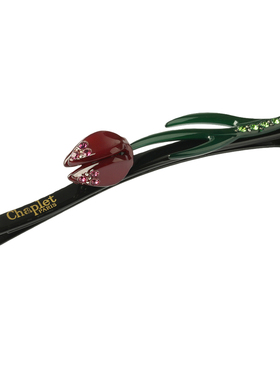 佩妮chaplet优雅郁金香绯钻发夹