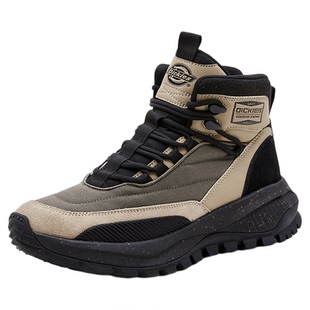 Dickies男鞋户外工装靴男2025秋冬运动高帮鞋防滑耐磨登山鞋子男