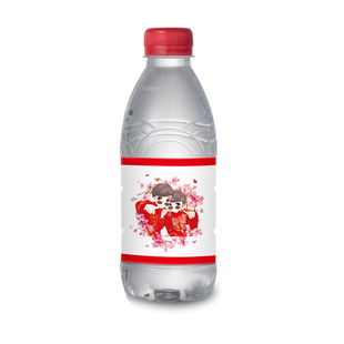 婚礼设计定制矿泉水标签农夫山泉贴纸结婚logo喜包装婚宴瓶贴定做