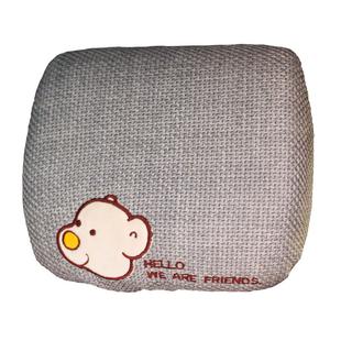 汽车座椅头枕保护套薄款替换套亚麻卡通防脏套罩帽车内通用夏全包