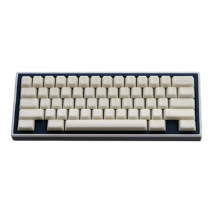 汉白玉半透114键乳白极简机械键盘个性键帽PBT二色成型原厂高度