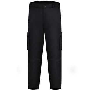 黑色工作服作训裤春秋网格多口袋保安工装制服宽松工装裤耐磨加厚