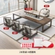 Ореховое чайное стол +4 Круговое кресло