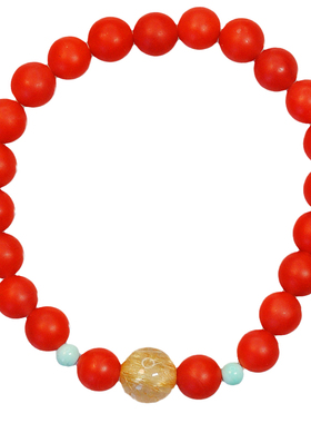 十目珠宝原创天然保山南红手串