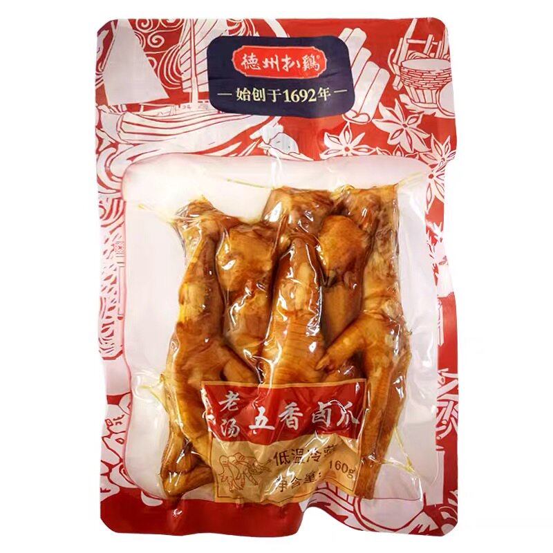 德州扒鸡老汤下酒菜山东特产凤爪