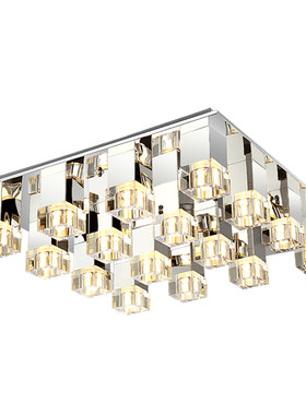 客厅灯简约中古风led吸顶灯具