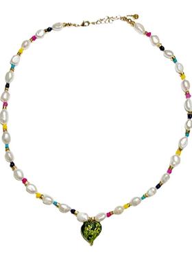 waki彩色串珠巴洛克糖果项链