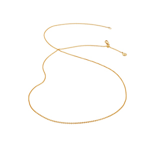 Monica Vinader莫妮卡项链精细链条素链Chains叠戴灿金滑珠项链